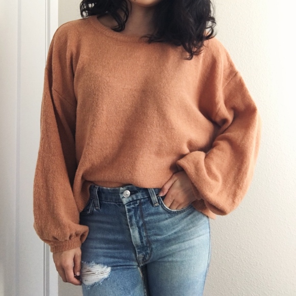 Blouson Sleeve Sweater - DESERT SAND - Picture 3 of 5